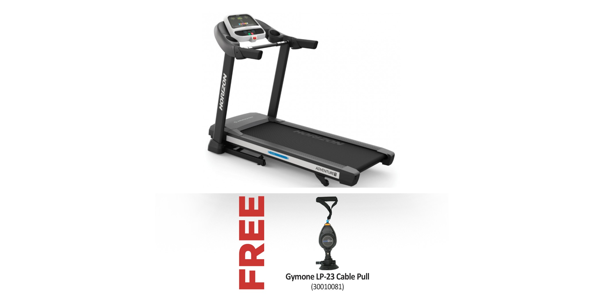 Horizon Adventure 1 Treadmill & Free Gymone LP-23 Cable Pull