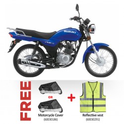 Suzuki GD115HU AX4 Blue Motorbike & Free Motorcycle Cover + Reflective vest