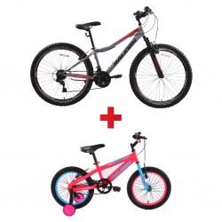 Raleigh Mirage26-17 26'' MTB + Raleigh Enduro 16GMDD-17 16'' Girls Bike