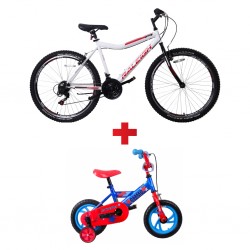 Raleigh Ascent 26M Unisex MTB + Raleigh Gizmo 12-19 12" Boys