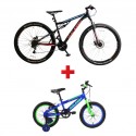 Raleigh MXRDS29-15 29'' Dual Suspension MTB + Raleigh Enduro B16-17 16'' Boys Bike