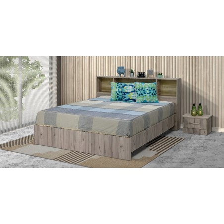 Irvine Bed 160x200 cm PB Florensa,Headboard box