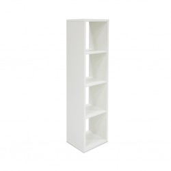 Max Shelving Unit 4 Tiers White Color