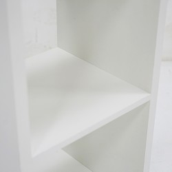 Max Shelving Unit 4 Tiers White Color