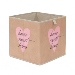 Novena Storage Box Beige Heart 002105