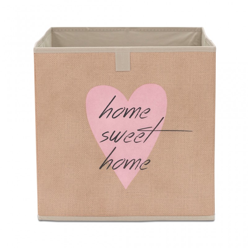 Novena Storage Box Beige Heart 002105