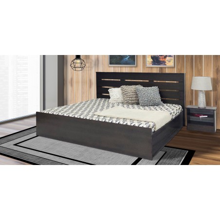 Filton Bed 180x200cm in Melamine MDF Wengue