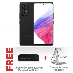 Samsung Galaxy A53 Black & Free Amplify Verve Series 2000mAh Powerbank + Charmount Phone/Tablet Holder