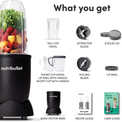 Nutribullet NB9-1212AK 900 Matte Black 1YW 9pcs "O"