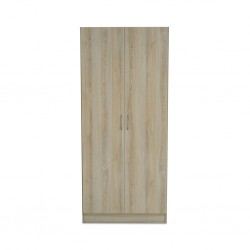 Elsa Wardrobe 2 Doors Oak MDF with hanger