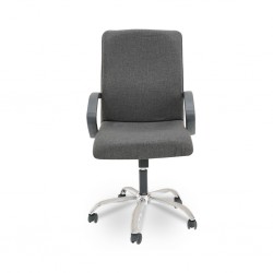 Opera Medium Back Chair Dark Grey Fabric