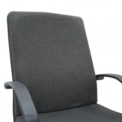 Opera Medium Back Chair Dark Grey Fabric