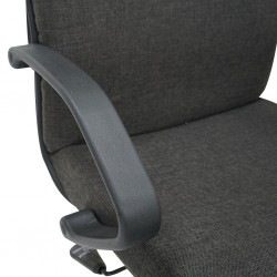 Arthur Medium High Back Chair Dark Grey Fabric