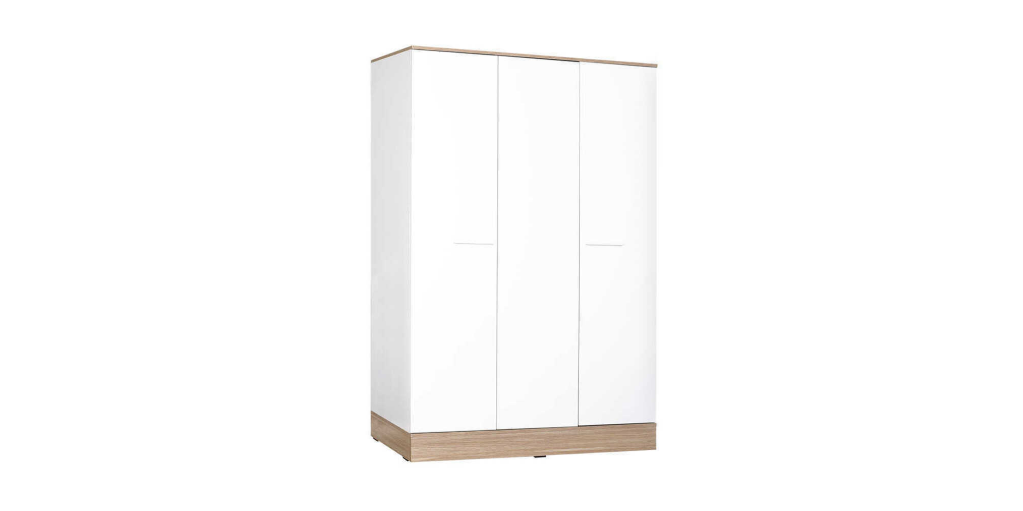 Base Teen Room Wardrobe With 3 Drs Italian Oak/White