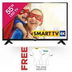 Blaupunkt BP 5502 Smart 55'' UHD Smart LED TV & Free Jersey