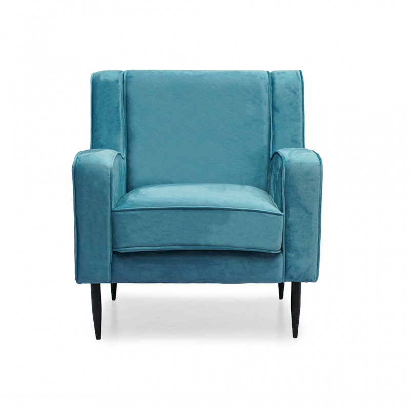 Zac Armchair Blue Fabric