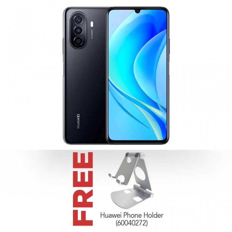 Huawei Nova Y70 Midnight Black & Free Huawei Phone Holder