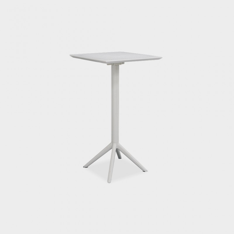 Siesta Sky Folding Bar Table White 60x60cm Ref 116