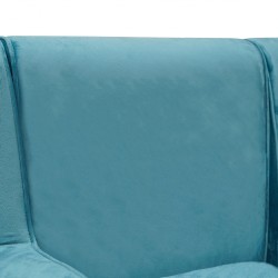 Zac Armchair Blue Fabric