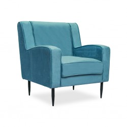 Zac Armchair Blue Fabric