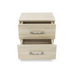 on Night Table & 2 Drawers in Melamine MDF