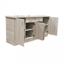 Flavi Sideboard 4 Doors MDF Grey