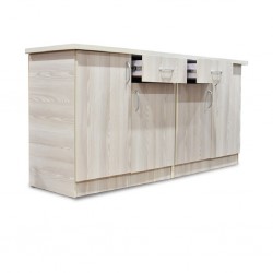 Flavi Sideboard 4 Doors MDF Grey