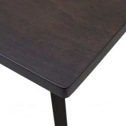 Cubist Dining Table Dark Chestnut Color