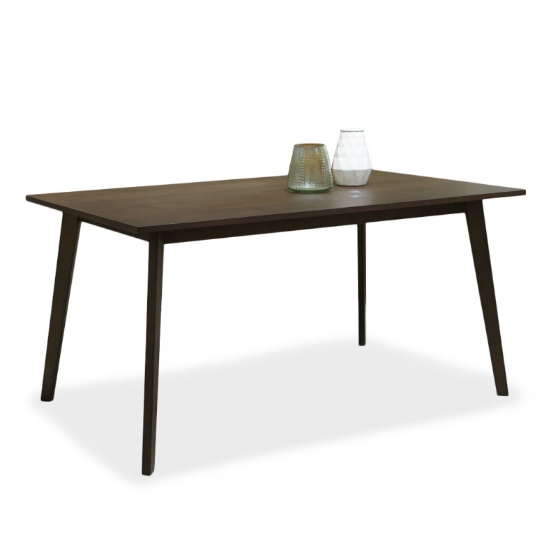 Cubist Dining Table Dark Chestnut Color