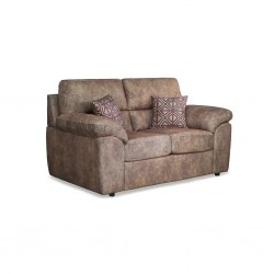 Maurizio 2 Seater Brown Col Fabric