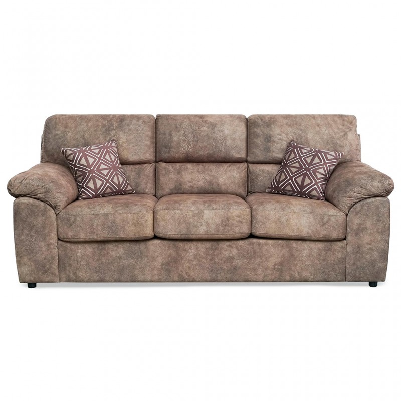 Maurizio 3 Seater Brown Col Fabric