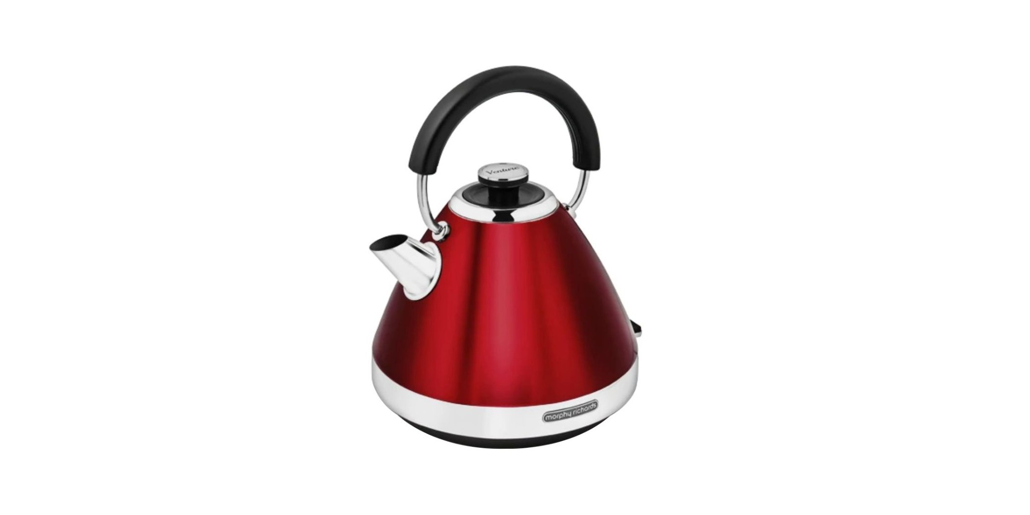 Morphy Richards 100133 Venture Red 1.5l Pyramid Kettle