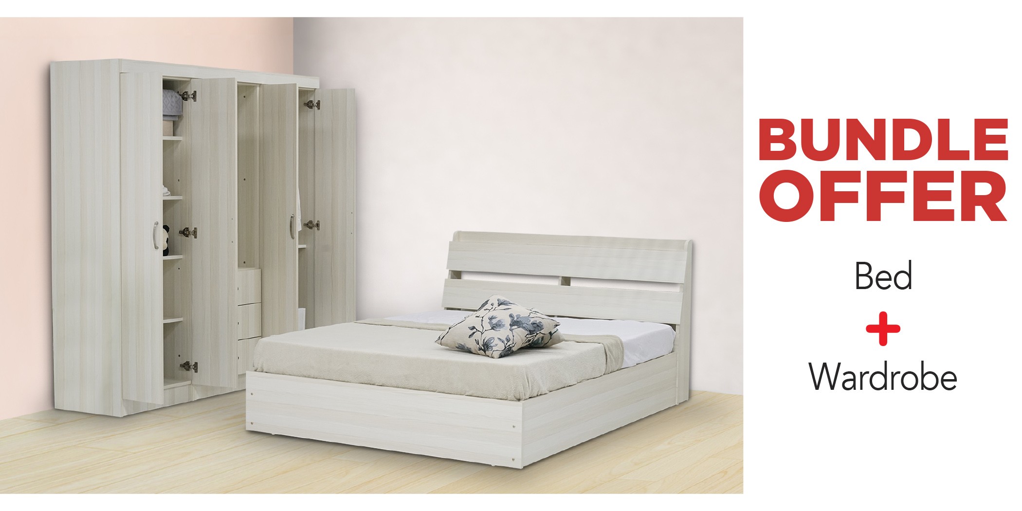 Inicio Bed & Wardrobe