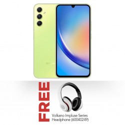 Samsung Galaxy A34 Green - 128GB 5G & Free Volkano Impulse Series Bluetooth Headphones