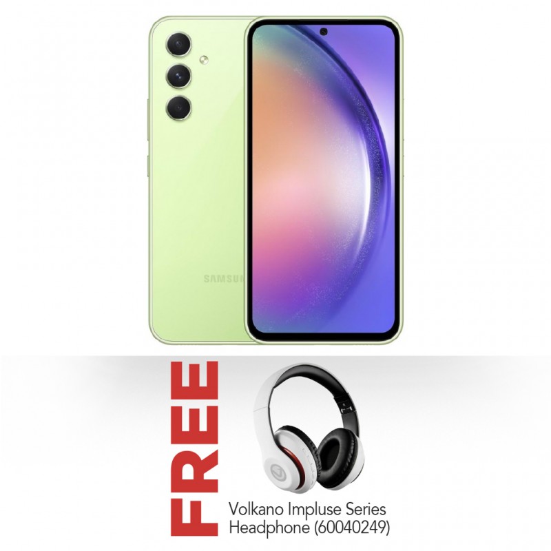 Samsung Galaxy A54 Green - 128GB 5G & Free Volkano Impulse Series Bluetooth Headphones