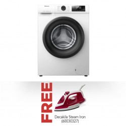 Hisense WFQP7012VM Washing Machine & Free Decakila KEEN002R Steam Iron