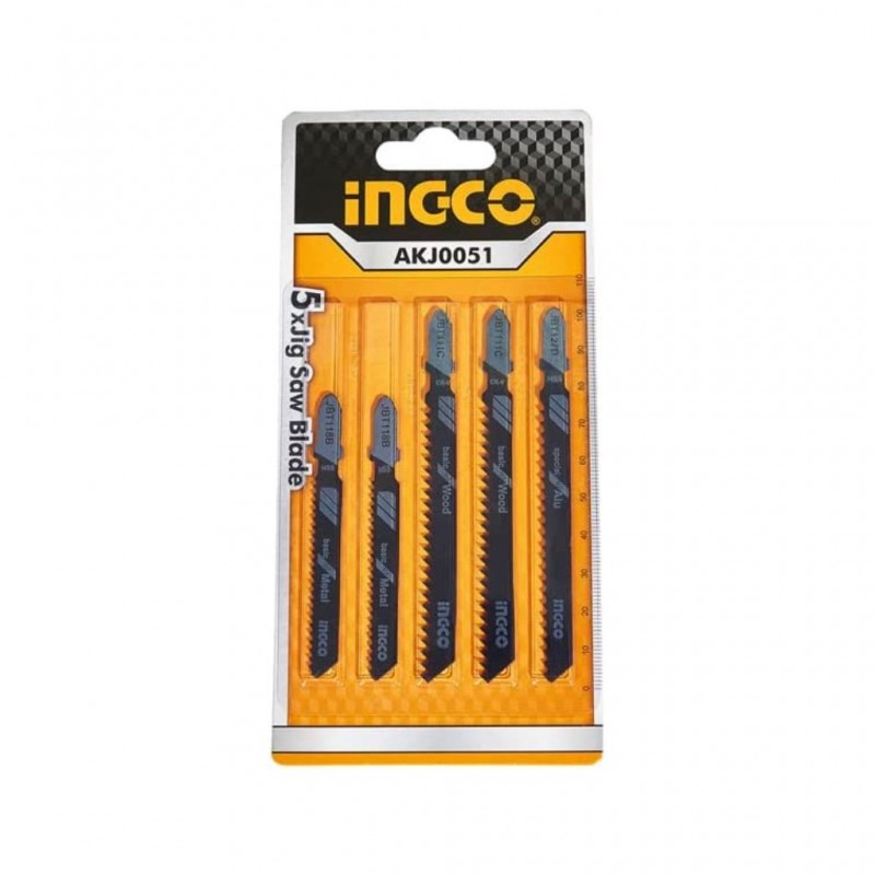 Ingco 5Pcs Jig Saw Blade Set AKJ0051