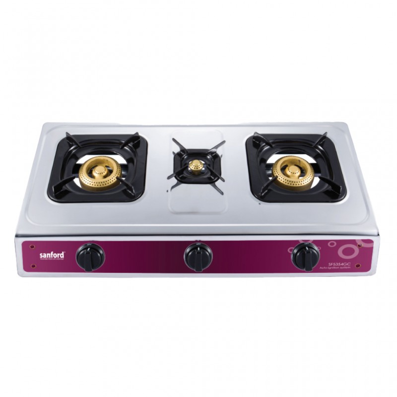 Sanford SAN141 SF5354GC 3 Burner S/S 2YW Gas Cooker