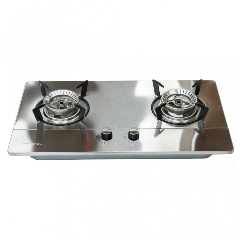 Mistral MMSS7221 72cm Built-in Stainless Steel 2 Burner Gas Hob