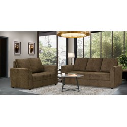 Rome Sofa 3+2 Brown Fabric