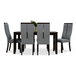 Danta Table and 6 Chairs MDF & Veneer