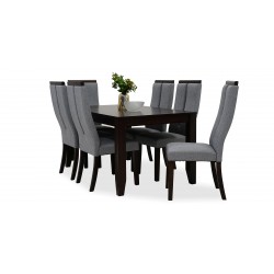 Danta Table and 6 Chairs MDF & Veneer