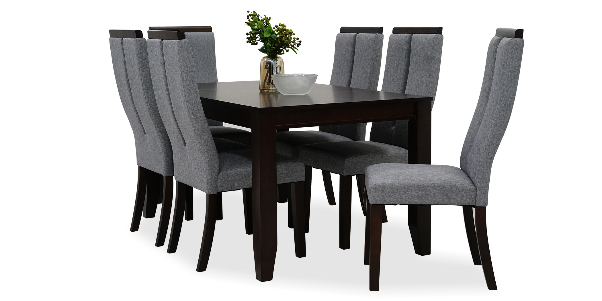 Danta Table and 6 Chairs MDF & Veneer