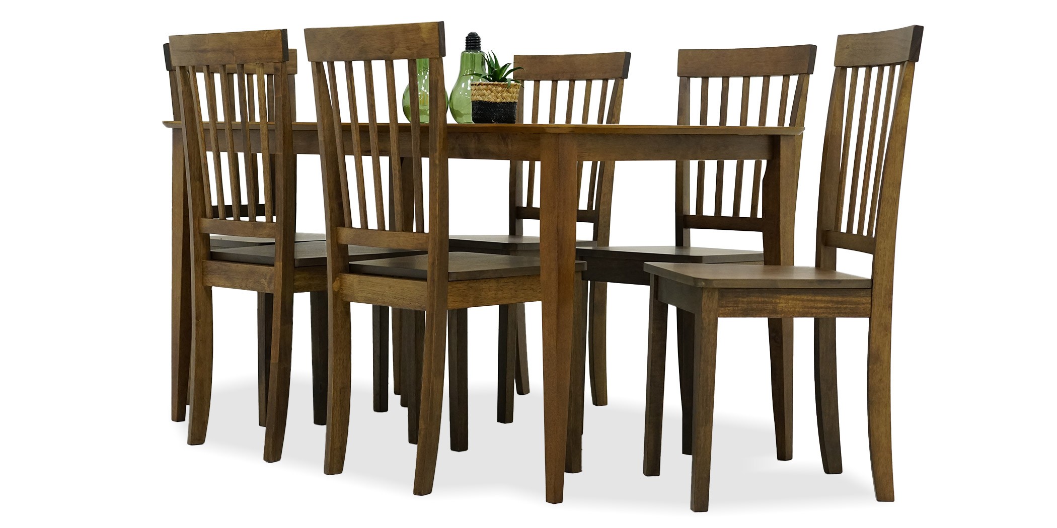 Charmant Table & 6 Chairs Cocoa