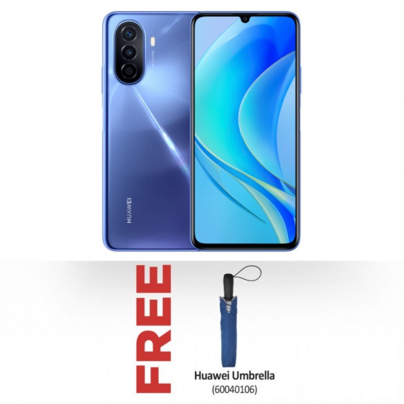 Huawei Nova Y70 Blue & Free Huawei Umbrella