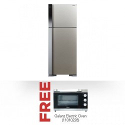 Hitachi R-V541PRU0 Refrigerator & Free Galanz KWS2046Q-S1 46L Electric Oven