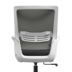 Sally Office Chair White Frame And Black Fabric