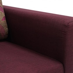 Picasso Sofa Corner in Purple Fabric