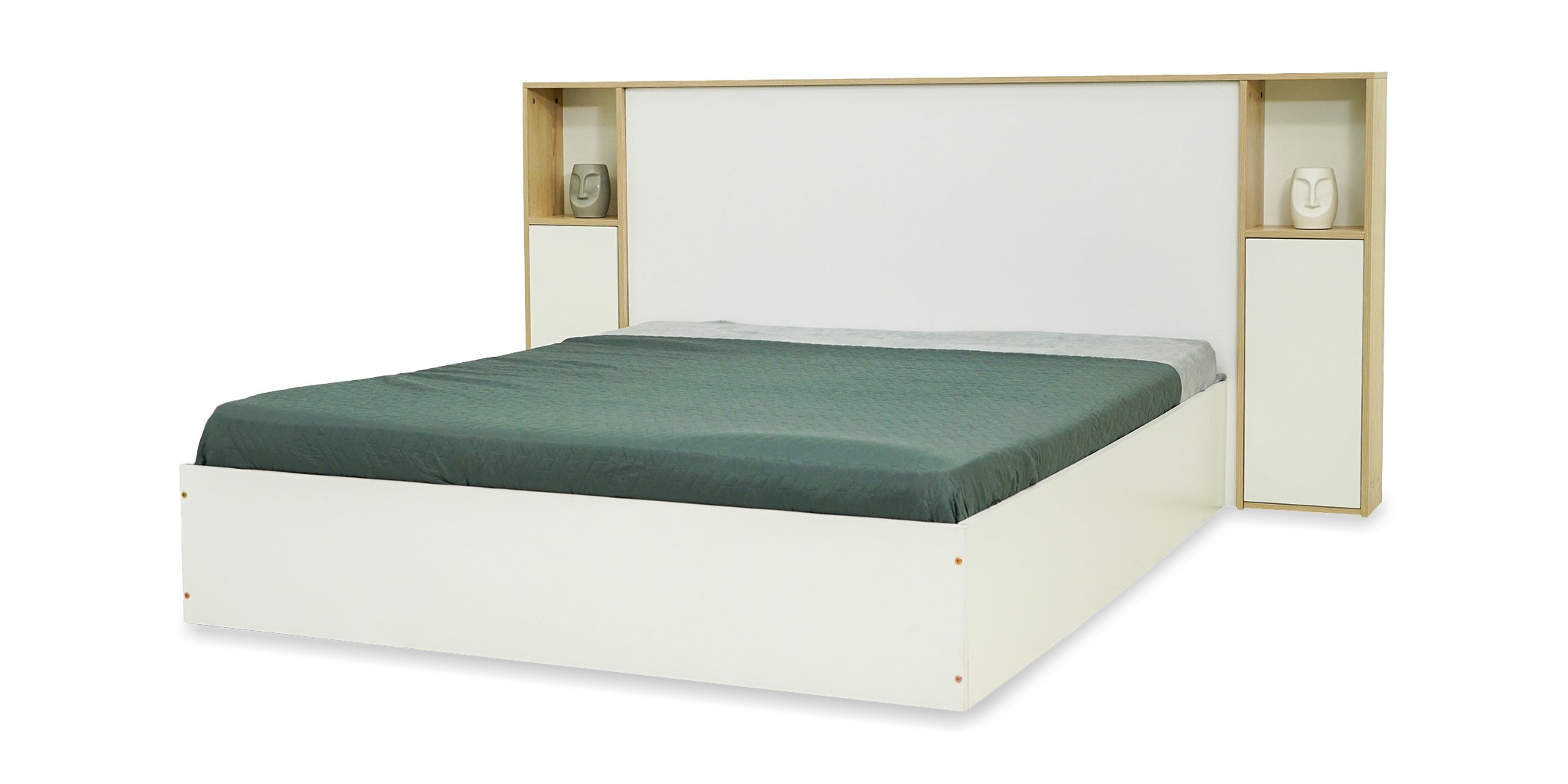 Casablanca Bed 150x200 cm Oak & White