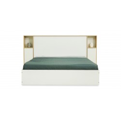 Casablanca Bed 150x200 cm Oak & White